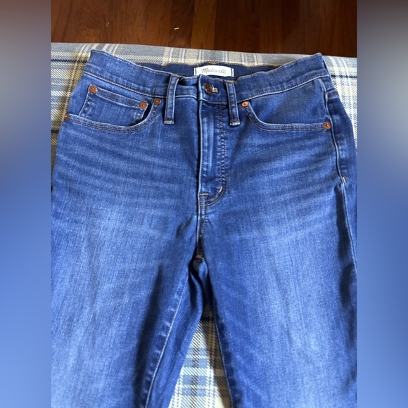 Madewell Cali demi boot jeans medium wash raw hem - Picture 4 of 12